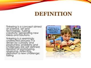 meaning of tinkering.